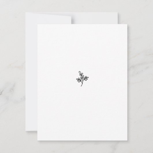 Elegante Save the Date-aankondigingssjabloon (Achterkant)