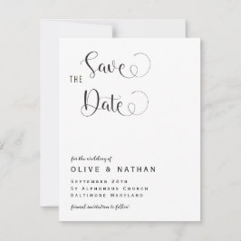 Elegante Save the Date-aankondigingssjabloon