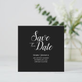 Elegante "Save The Date" bedankkaart (Staand voorkant)