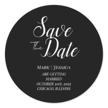 Elegante "Save The Date" bedankkaart