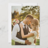 Elegante Save the Date Champagnetoren met Foto (Achterkant)