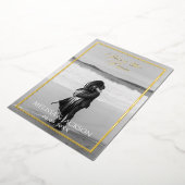 Elegante Save the Date Folie Uitnodiging (Gedraaid)