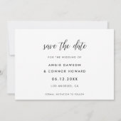 Elegante Save The Date Fotokaart (Achterkant)