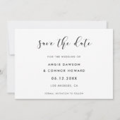 Elegante Save the date fotokaart met personalisati (Achterkant)