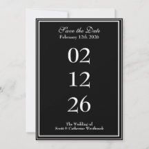 Elegante Save the Date Huwelijksaankondiging