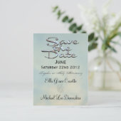 Elegante Save the Date Huwelijksherinnering Aankondigingskaart (Staand voorkant)
