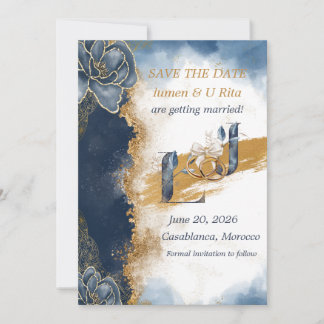 Elegante Save The Date Kaart | Hamza U Rita