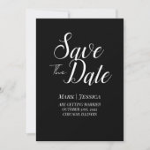 Elegante Save The Date kaart | Minimal Modern (Voorkant)