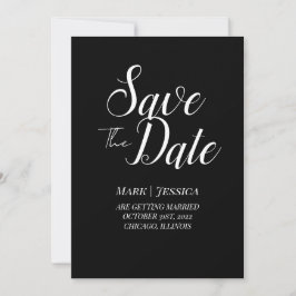 Elegante Save The Date kaart | Minimal Modern