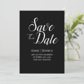Elegante Save The Date kaart | Minimal Modern (Staand voorkant)