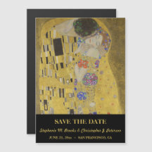 Elegante Save the Date met "De Kus" Versie 2