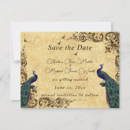 Elegante Save the Date Mooie Pauw