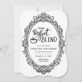 Elegante save the date | Perfect Blend Koffie Love Kaart (Voorkant)