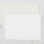 Elegante Save the Date-sjabloon met nep-dekvelrand Date (Voorkant / Achterkant)