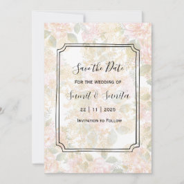 Elegante "Save the Date" Trouw Uitnodigingskaart Kaart