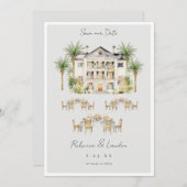 Elegante Save The Date Trouwkaart  Kaart (Voorkant / Achterkant)