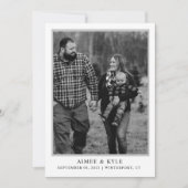 Elegante Save The Date Uitnodiging Minimal (Voorkant)