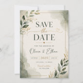 Elegante save-the-datekaart save the date (Voorkant)