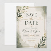 Elegante save-the-datekaart save the date (Voorkant / Achterkant)