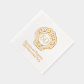 Elegante Scallop Shell Seashell Jubileum Party Folie Servetten (Rechts)
