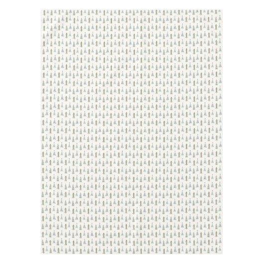 Elegante Scandinavische kerstbomen Tafelkleed (Voorkant)