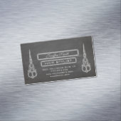 Elegante schaar- en schaarmessen magnetisch visitekaartje (Voorbeeld)