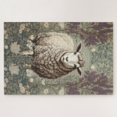 Elegante Schapen Lavendel Bloem Achtergrond Legpuzzel (Horizontaal)