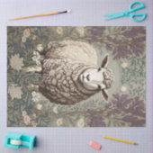 Elegante Schapen Lavendel Bloem Achtergrond Tissuepapier (Craft)