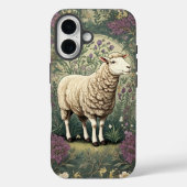 Elegante schapenlavendel bloemenachtergrond Case-Mate iPhone case (Achterkant)