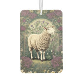 Elegante schapenlavendel bloemenachtergrond luchtverfrisser (Achterkant)