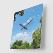 Elegante schattige aangepaste wandklok Voeg je eig (Hoek)
