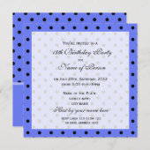 Elegante, schattige achttien verjaardagsfeestuitno kaart (Voorkant / Achterkant)