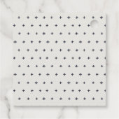 Elegante Schattige Fruitcocktail Sinaasappels Kopp Bedankjes Labels (Achterkant)