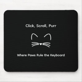 Elegante Schattige Kattenliefhebber Trendy Klasse Muismat