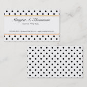 Elegante, schattige, klassieke B&W-pokstippen Visitekaartje (Voorkant / Achterkant)