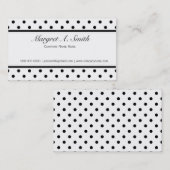 Elegante, schattige, klassieke B&W-pokstippen Visitekaartje (Voorkant / Achterkant)