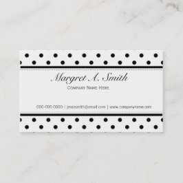 Elegante, schattige, klassieke B&W-pokstippen Visitekaartje