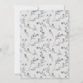 Elegante Schattige Opgewekte Rozen Bloemige Theepo Bedankkaart (Achterkant)