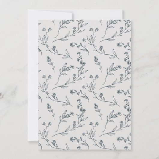 Elegante Schattige Opgewekte Rozen Bloemige Theepo Bedankkaart (Achterkant)