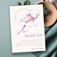 Elegante schattige roze vliegende vlieger sky wolk