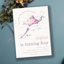 Elegante schattige roze vliegende vlieger sky wolk