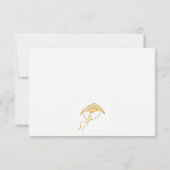 Elegante schattige roze vliegende vlieger sky wolk notitiekaartje (Achterkant)