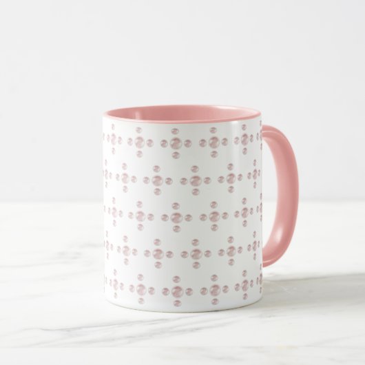 Elegante schattige stippen mok (Voorkant rechts)