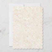 Elegante schattige strand bruids douche uitnodigin kaart (Achterkant)