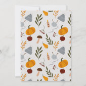 Elegante Schattige Warme Gezellige Herfst Essentië Bedankkaart (Achterkant)