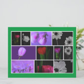 Elegante, Schattigee Bloemen Fotocollage op Kelly  (Staand voorkant)