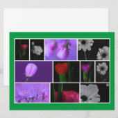 Elegante, Schattigee Bloemen Fotocollage op Kelly  (Voorkant / Achterkant)