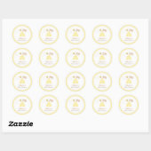 Elegante Schattigee Bumble Bee Baby shower labels (Vel)