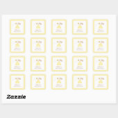 Elegante Schattigee Bumble Bee Baby shower labels (Vel)