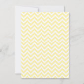 Elegante Schattigee Duck Chevron Baby Shower Uitno Kaart (Achterkant)